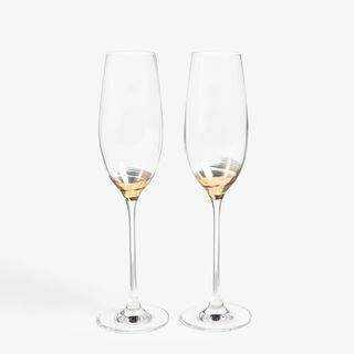 Јохн Левис & Партнерс свирка за флапу од шампањца, 240 мл, прозирна / златна