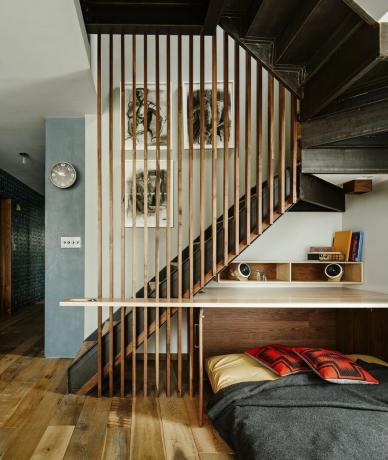 простирка за спавање у јапанском стилу у кући у Бруклину, дизајнери Сарах Замес и Цолин Стиеф
