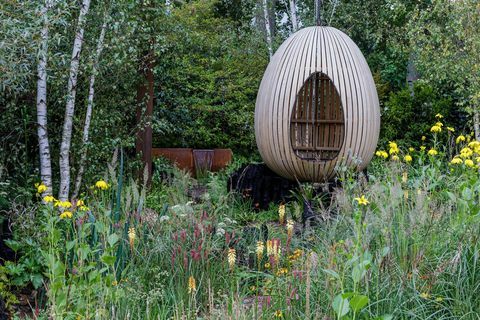 Челси изложба цвећа 2021 органска башта у долини Иео, коју је дизајнирао Том Массеи