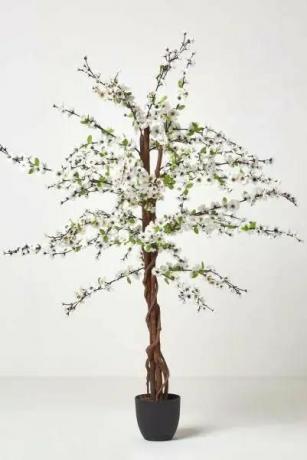 Вештачко цветно дрво са белим свиленим цветовима